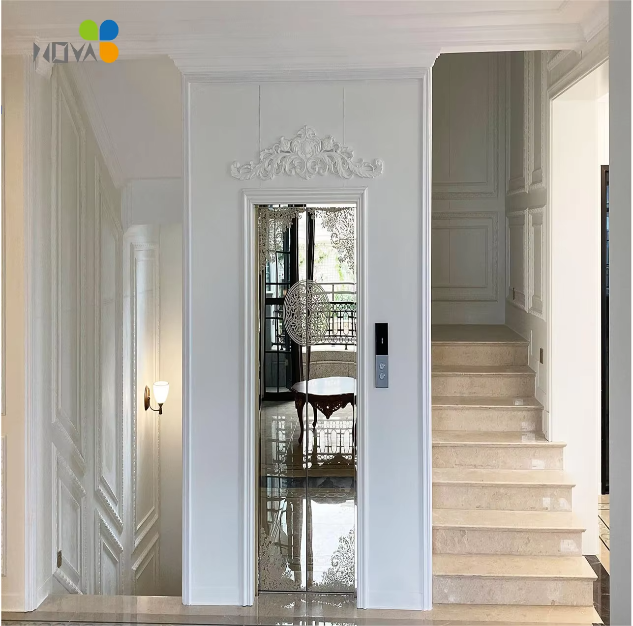 VTEV106 Ascensores Elevadores উচ্চ মানের ভিলা এলিভেটর বাড়ির আধুনিকীকরণের জন্য