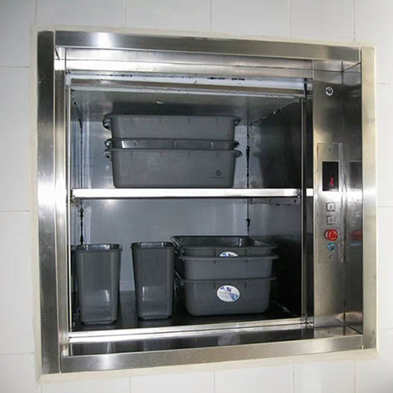 VTEF105 Ascensores Elevadores Vertical Dumbwaiter Lift রেস্টুরেন্ট এবং ক্যান্টিন ব্যবহারের জন্য