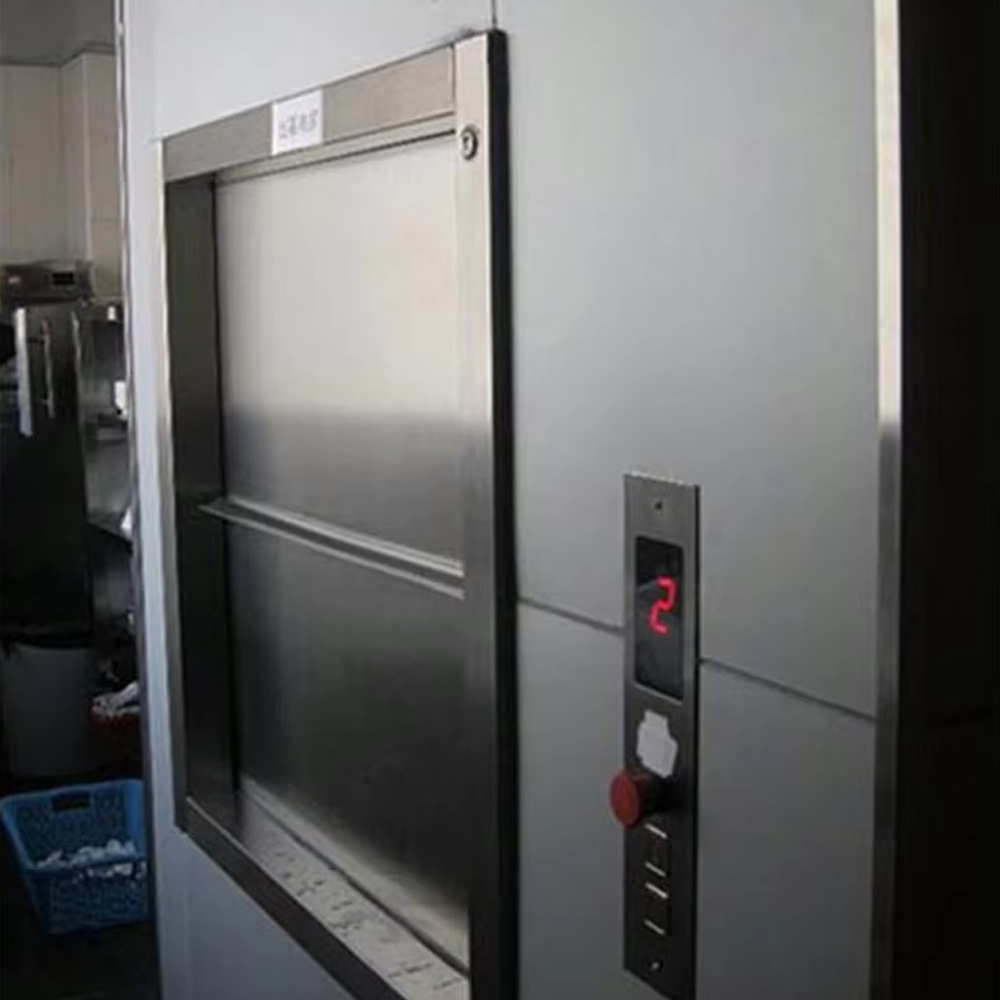 VTEF105 Ascensores Elevadores Vertical Dumbwaiter Lift রেস্টুরেন্ট এবং ক্যান্টিন ব্যবহারের জন্য