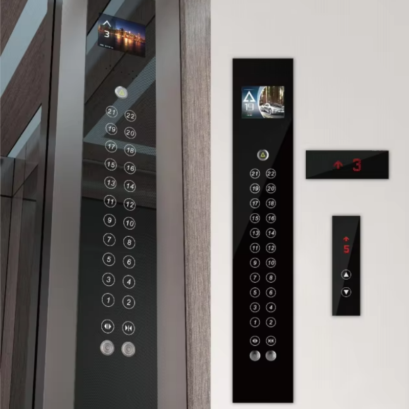VTSP332 এলিভেটর পার্টস স্কয়ার পুশ বোতাম LED আলো সহ