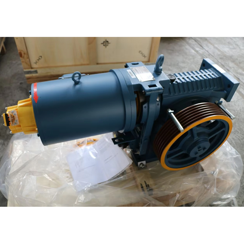 VTSP218 চমৎকার ট্র্যাকশন সিস্টেম GT140WL VVVF লিফট গিয়ারড মোটর এলিভেটর ট্র্যাকশন মেশিন