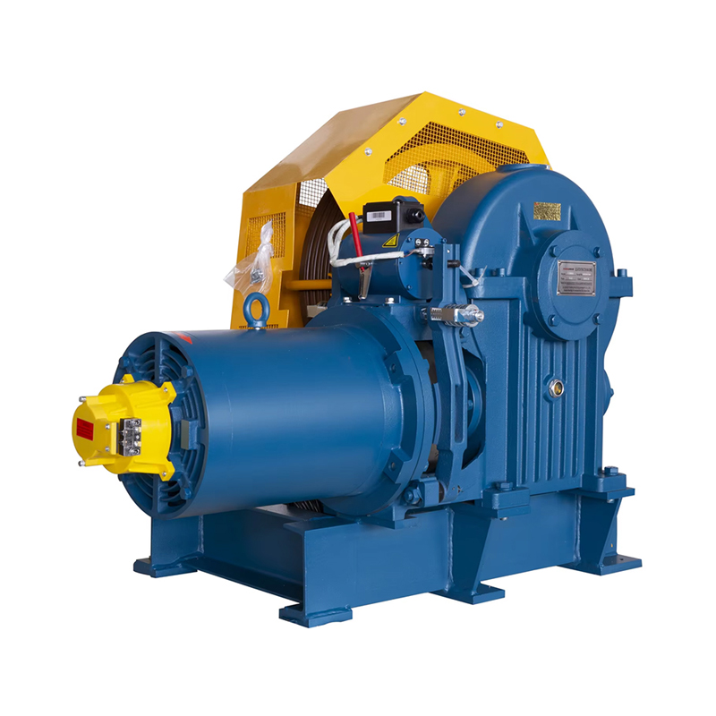 VTSP216 নতুন পণ্য YJF100K 320 Kg-450 Kg এলিভেটর যন্ত্রাংশ টরিন ড্রাইভ লিফট গিয়ারড ট্র্যাকশন মেশিন