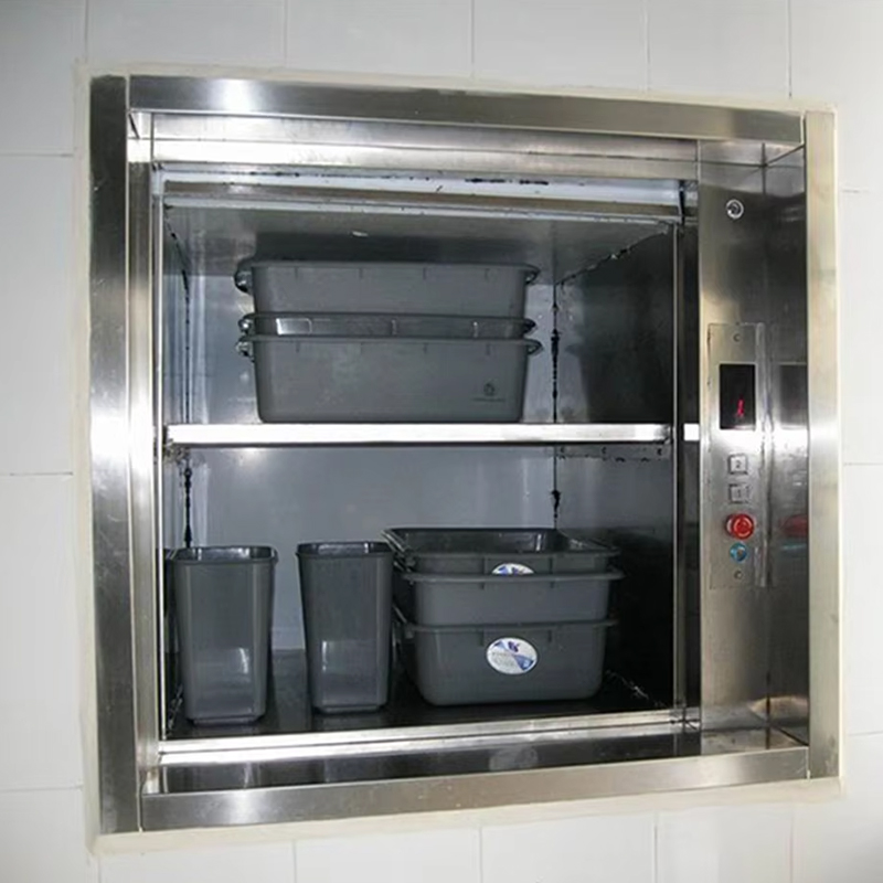 VTEF111 Ascensores Elevadores আধুনিক ডিজাইনের Dumbwaiter এলিভেটর বাণিজ্যিক ব্যবহারের জন্য