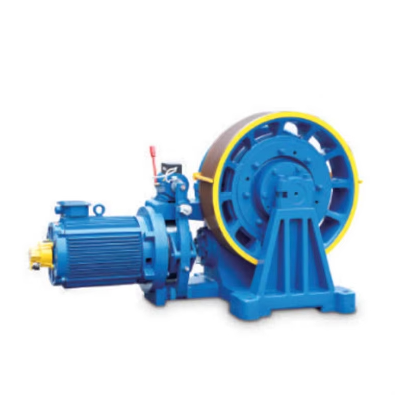 VTSP254 GTW9 হোটেল ইলেকট্রিক এলিভেটর ট্র্যাকশন মেশিন মোটর 630KGS ক্যাপাসিটি 1.0M_S গতি 380V_220V 2_1 রোপিং EN81 সার্টিফাইড ব্যবহার করে