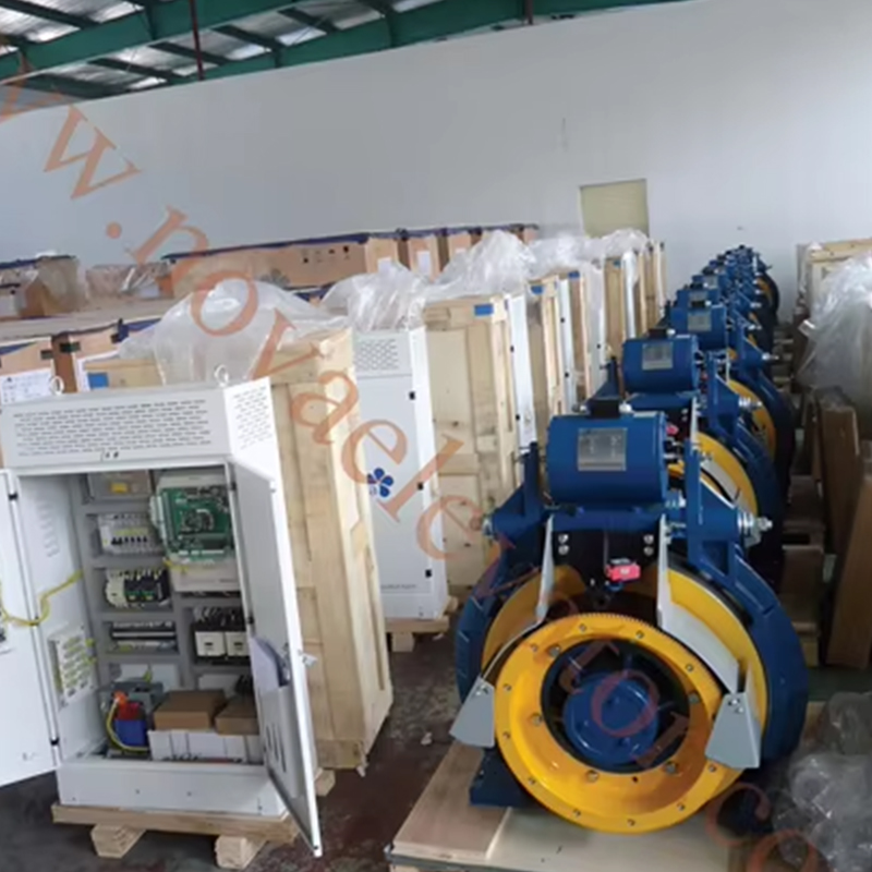 VTSP227 41G-F180 গিয়ারলেস ট্র্যাকশন মেশিন VVVF AC220_380 320-630kg ক্ষমতা 1.00-2.00m_s গতি স্টেইনলেস স্টিল অফিস বিল্ডিং