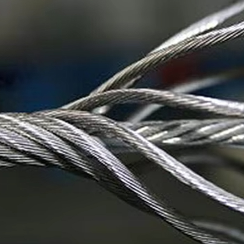 VTSP263 চায়না ফ্যাক্টরি 11mm উচ্চ প্রসার্য শক্তি তাপ প্রতিরোধী স্টেইনলেস গ্যালভানাইজড এলিভেটর ইস্পাত তারের দড়ি