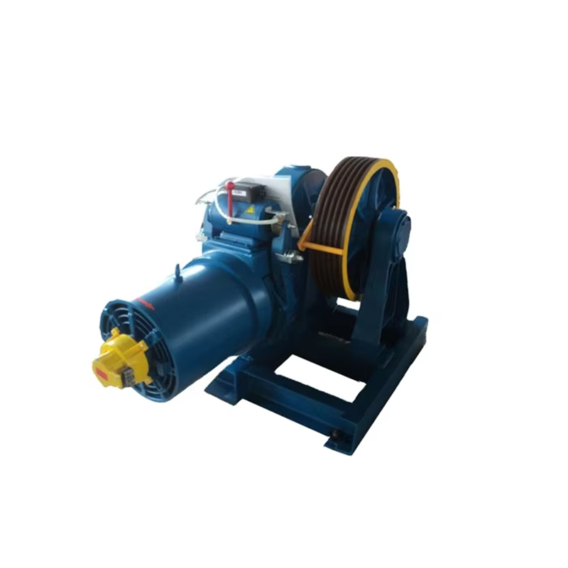 VTSP249 YJ320 1000Kg প্যাসেঞ্জার এলিভেটর ট্র্যাকশন মোটর গিয়ারড ট্র্যাকশন মেশিন
