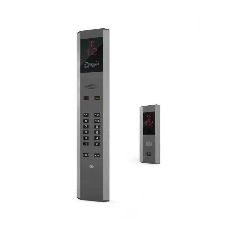 VTSP 385 সেগমেন্ট DOT ম্যাট্রিক্স ডিসপ্লে আধুনিক স্টেইনলেস স্টিল এলিভেটর ইন্ডিকেটর ডিসপ্লে স্ক্রীন COP LOP পার্টস ISO9001 সার্টিফাইড