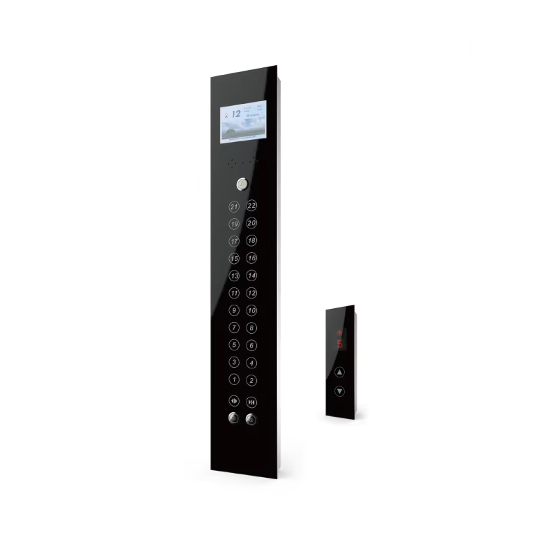 VTSP 385 সেগমেন্ট DOT ম্যাট্রিক্স ডিসপ্লে আধুনিক স্টেইনলেস স্টিল এলিভেটর ইন্ডিকেটর ডিসপ্লে স্ক্রীন COP LOP পার্টস ISO9001 সার্টিফাইড